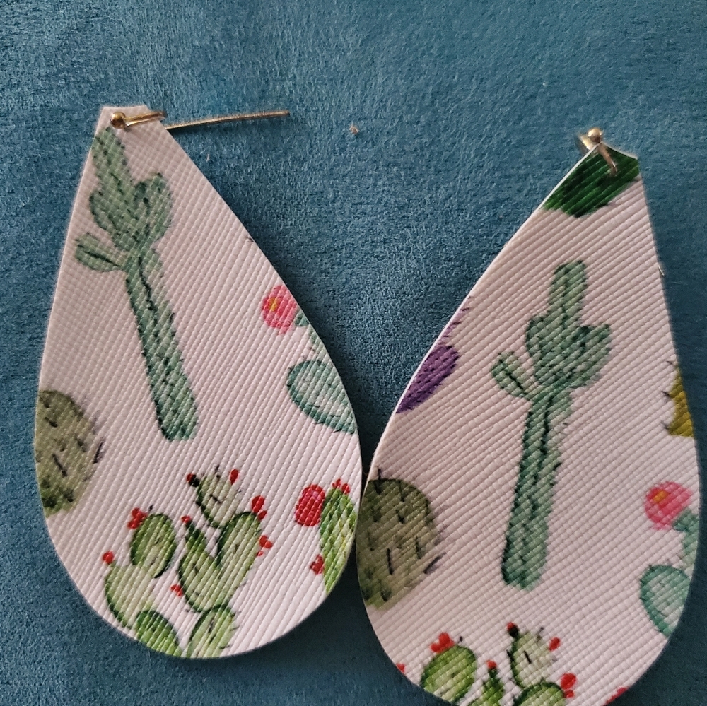 Leather punch earring. Multi style
